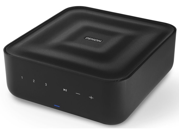 DENON HOME AMP Wireless Streaming Amp, 2.1 ch output allows for loudspeaker and subwoofer connection.